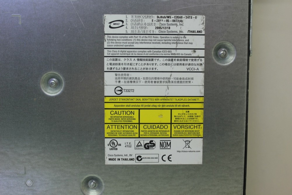 Cisco Catalyst (WSC356024TSE) 24-Ports External Switch Managed