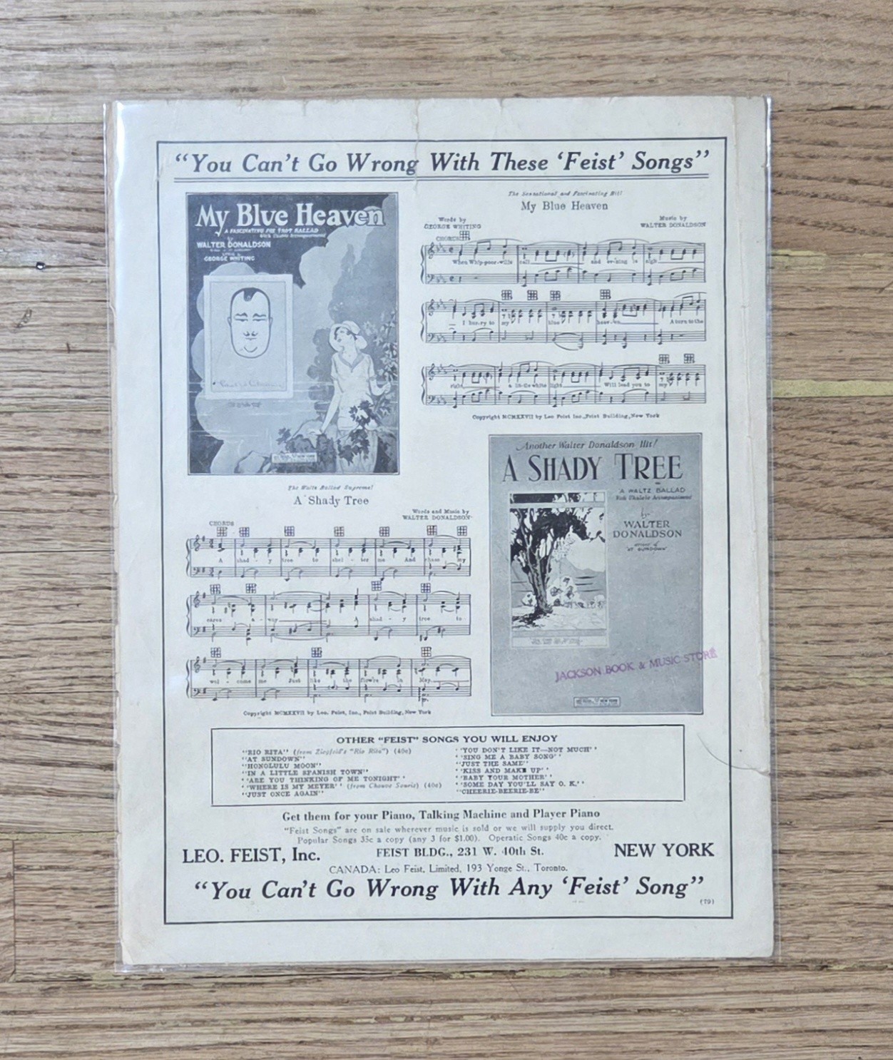 (8) Vintage Music Sheets Lot