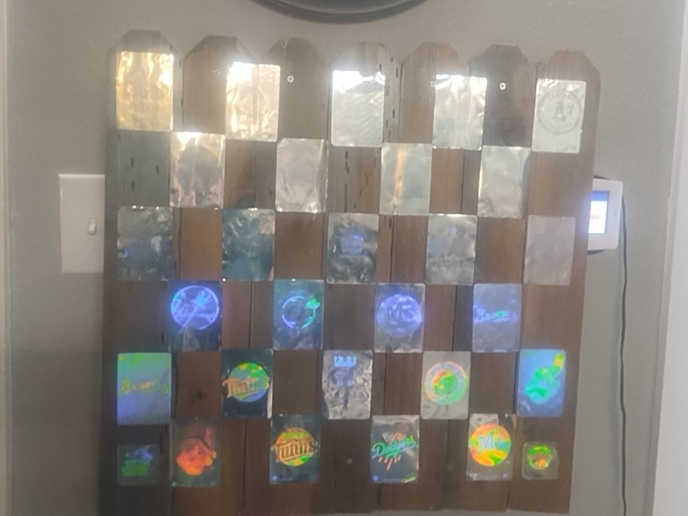 Baseball Wood Art