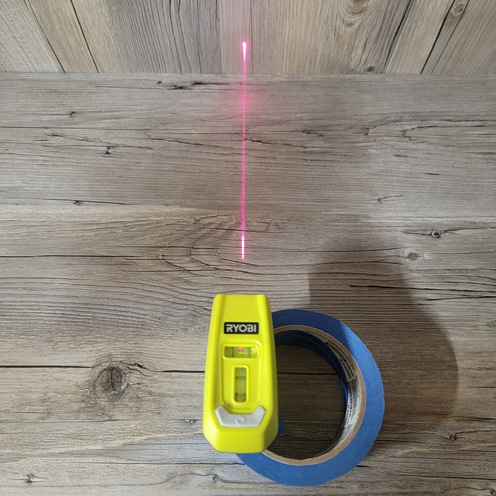 RYOBI Multi Surface Laser Level 2 Vial, 20Ft Horizontal & Vertical Line Laser