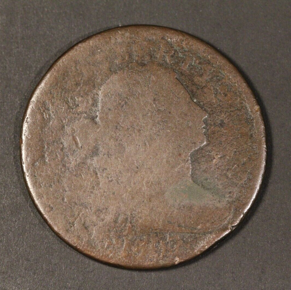 1797 DRAPED BUST / ABOUT GOOD  / LARGE CENT U.S.