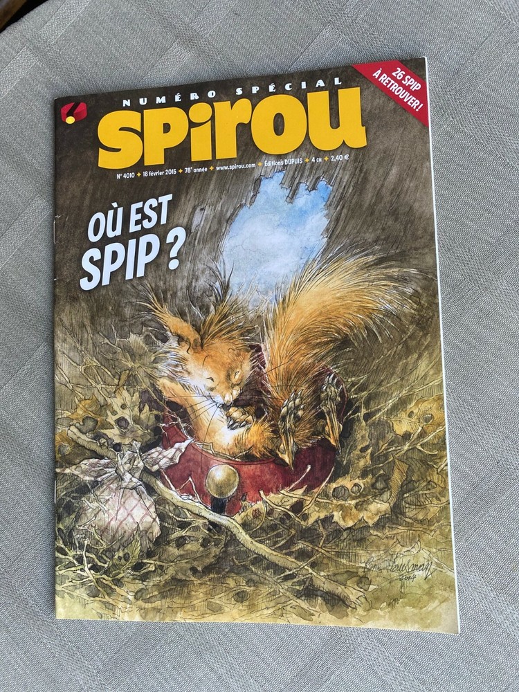Spirou Weekly No. 4010 2015 In Excellent Condition
