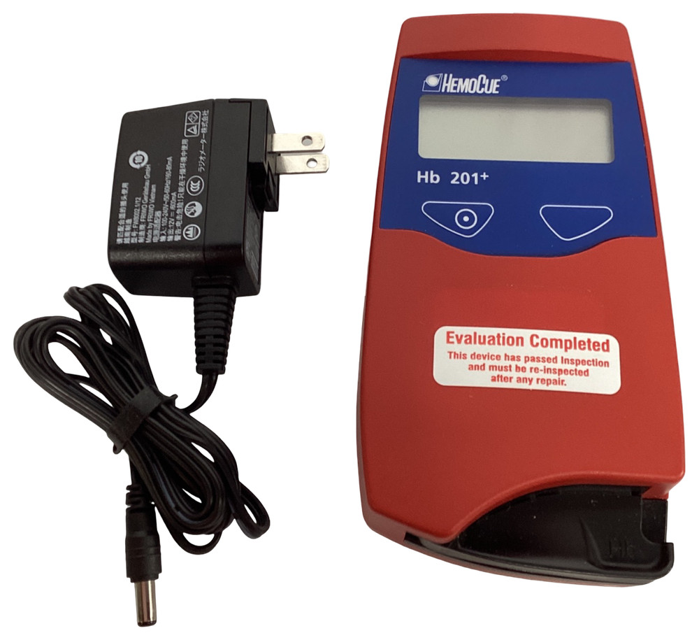 HEMOCUE HB 201+ HEMOGLOBIN ANALYZER W/ AC ADAPTER
