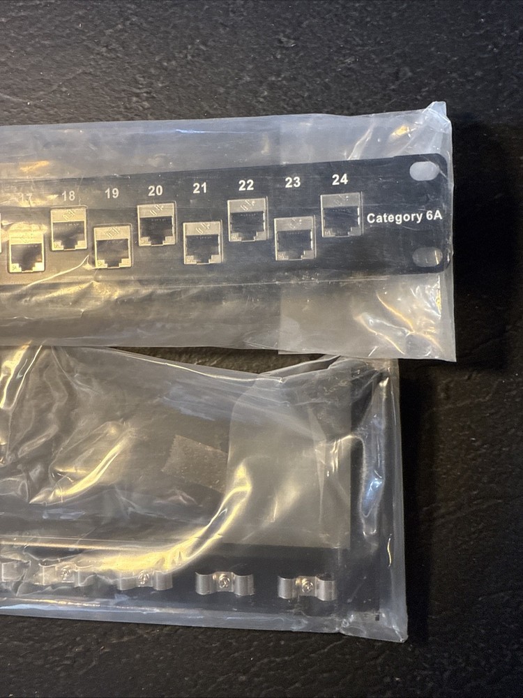 Black Box Category Six A Feedthrough Panel Shielded – 24 Port