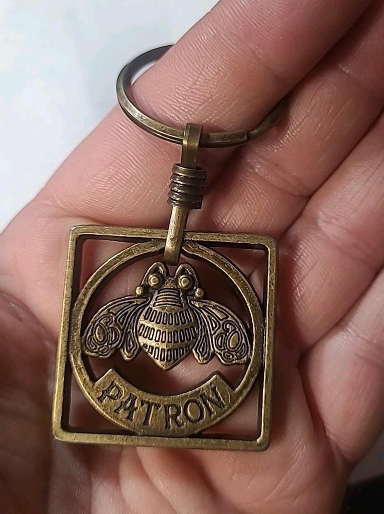 Patron Tequila Bee Keychain