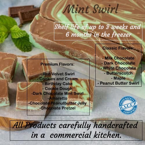 Gourmet Dark Chocolate Certified Fudge Many Flavors 0.75 Free Gift Wrapping