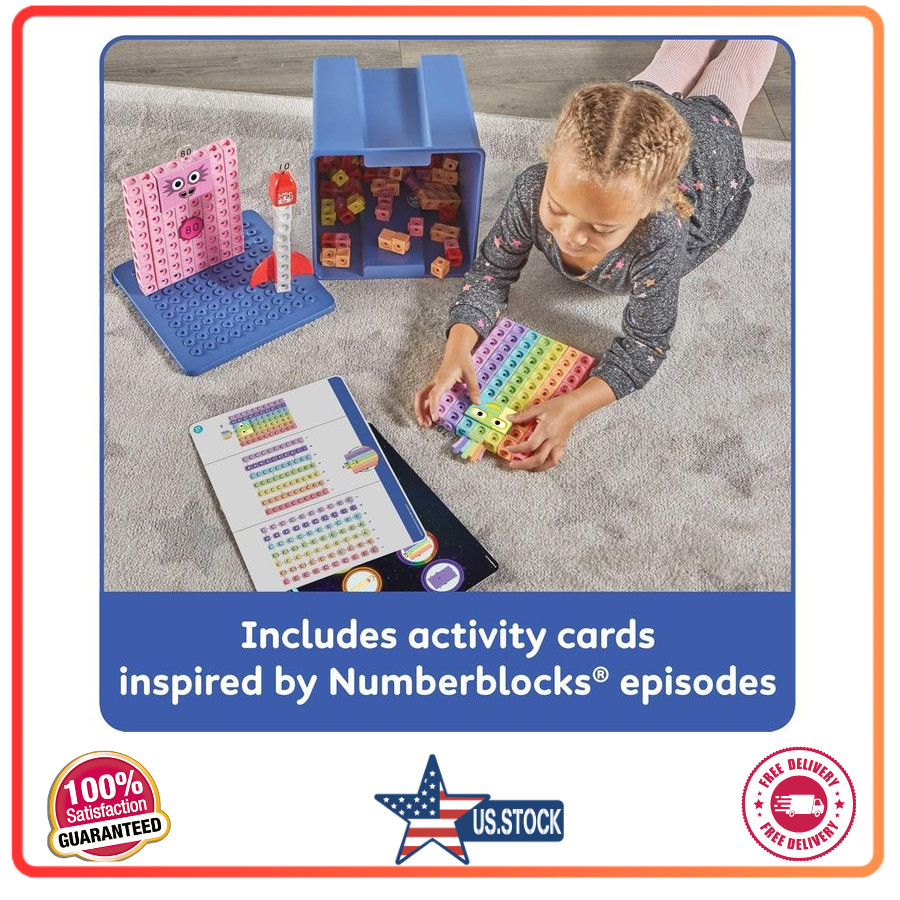 hand2mind Numberblocks Heroes with Zeroes MathLink Cubes Activity Set