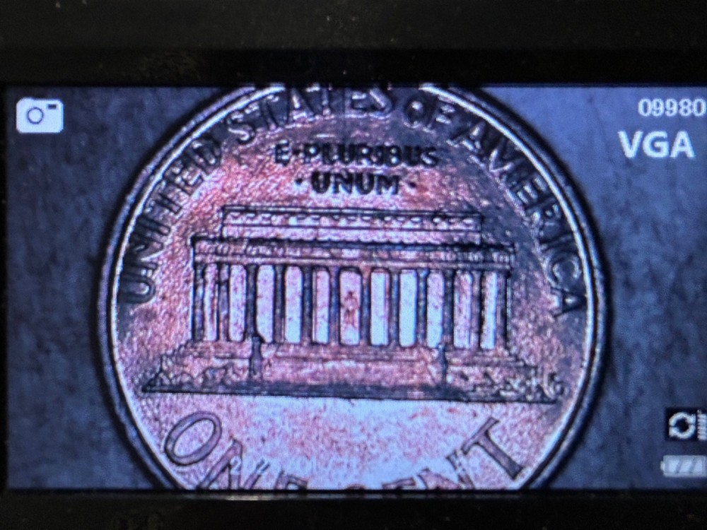 1994d d over d penny repunched 2.5g