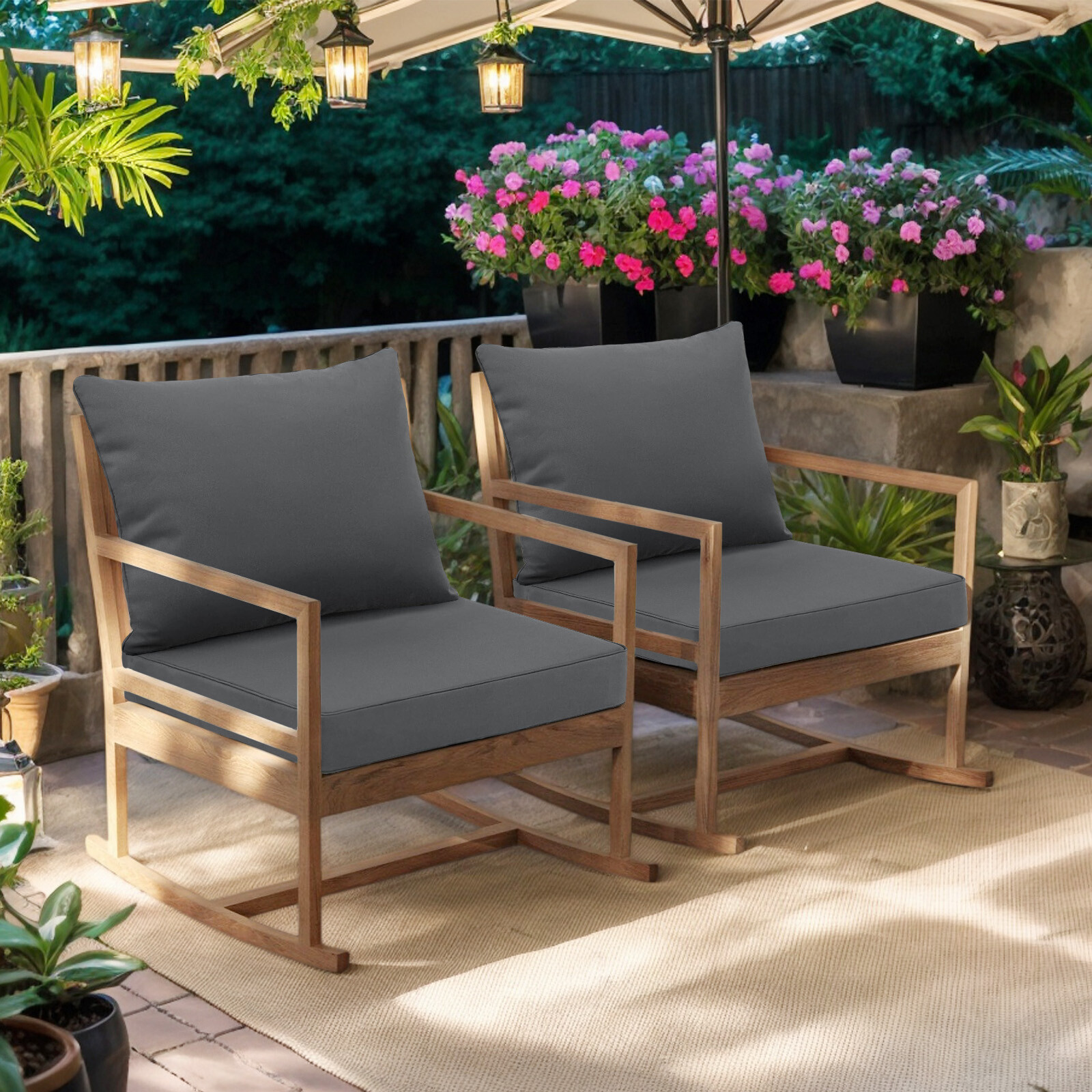 Outdoor Seating Cushion Set 22x22 inch Patio Cushions