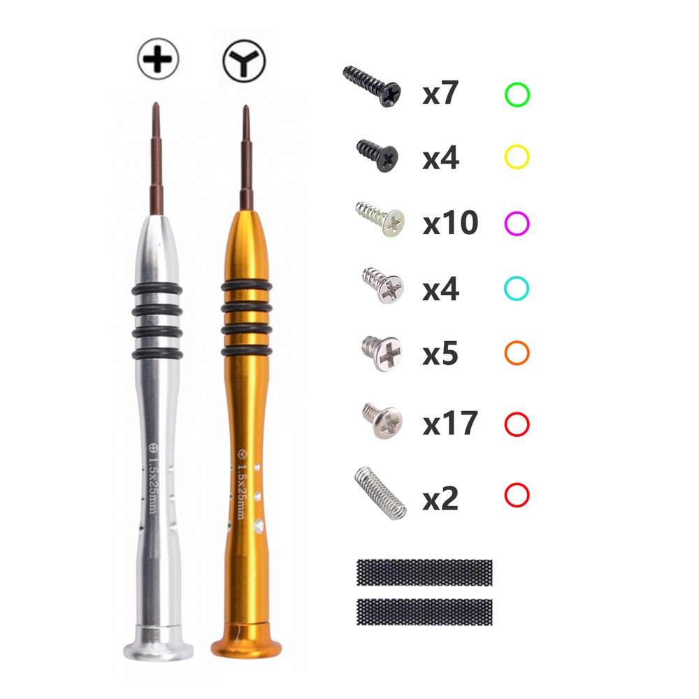 eXtremeRate Shell Screen Protector Buttons Replacement for Nintendo Switch Lite