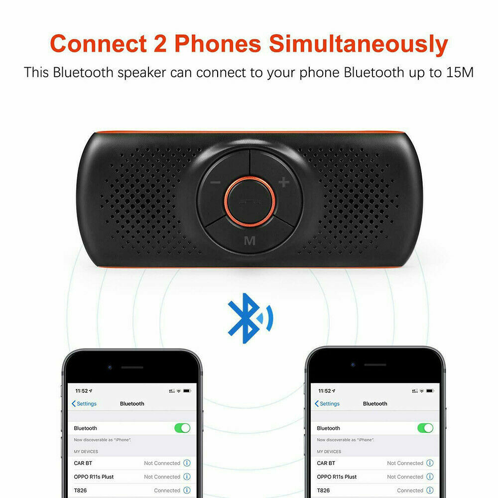 Auto Sun Visor Wireless Bluetooth Hands Free Car Kit Speakerphone Speaker Phone