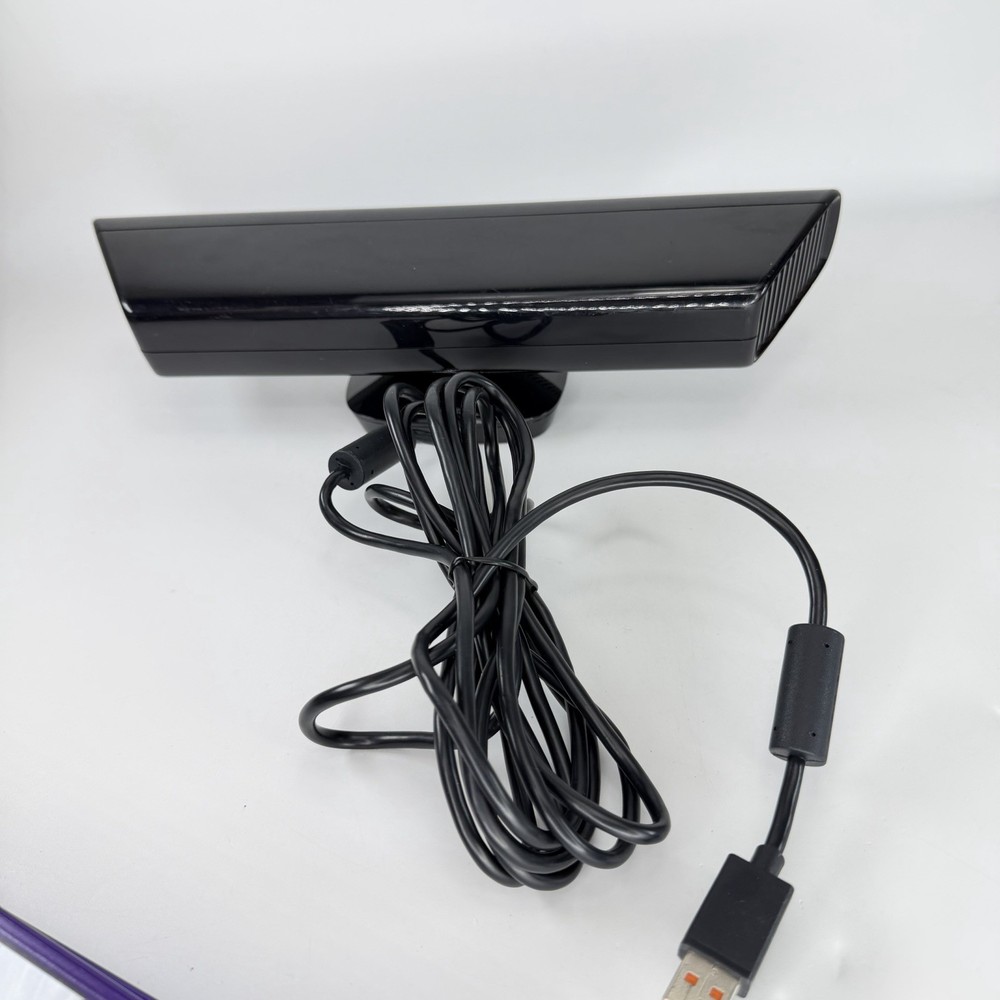 Microsoft Model 1414 Xbox 360 Kinect Sensor Bar Camera with 2 Games Adventures