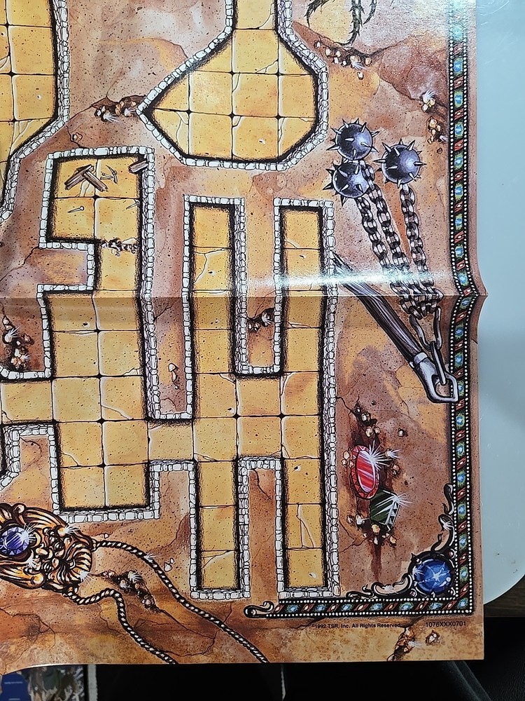 TSR Dungeons & Dragons "The Goblins Lair" Replacement Map "Red Hand Trail"