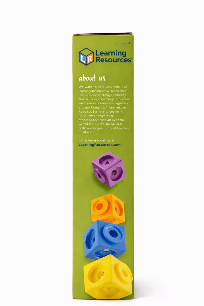 Learning Resources MathLink Cubes Big Builders 200 Piece STEM Toy Ages 5+