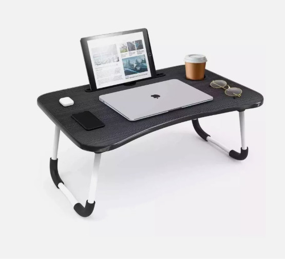 Foldable Laptop Table, Portable Lap Desk Bed Table Tray