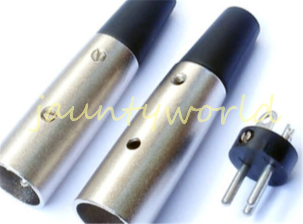 1PCS MicrophPatch XLR Male Plug Connector 3-pin