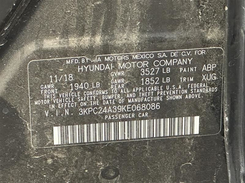 Camera/Projector Rear View Camera Fits 18-22 ACCENT 2646677