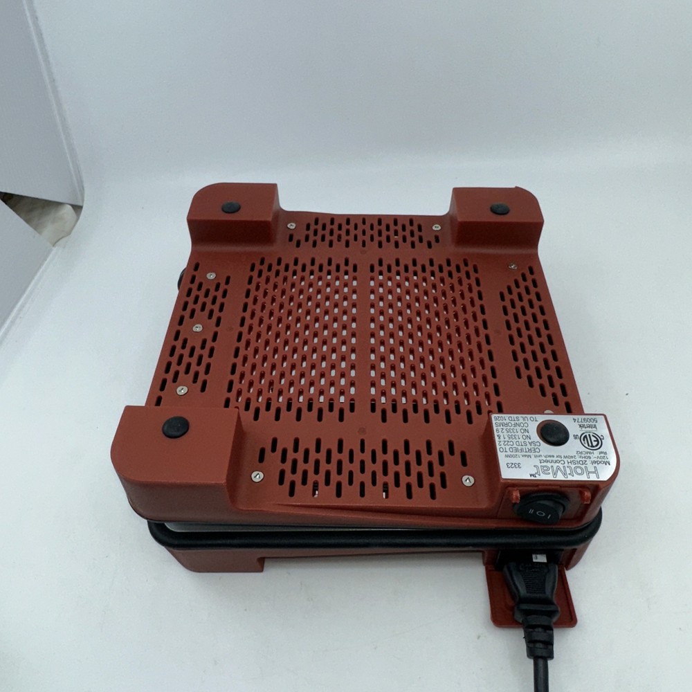 RUST RED Hotmat Connect Modular 2 Dish Foldable Hot Warming Tray