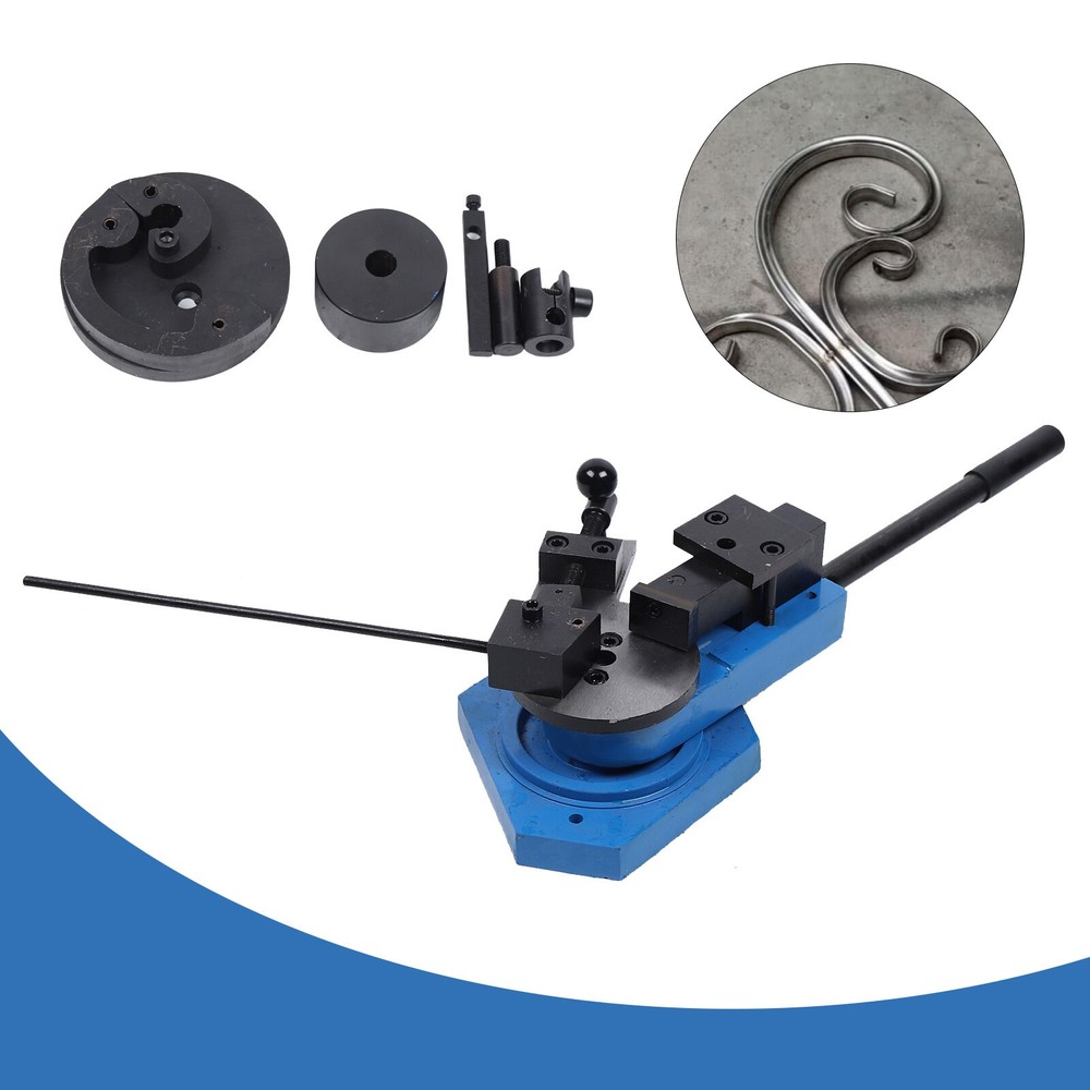 Bender Flat Round Square Angle Bar Bending Machine Metal Scroll Bending Tool NEW