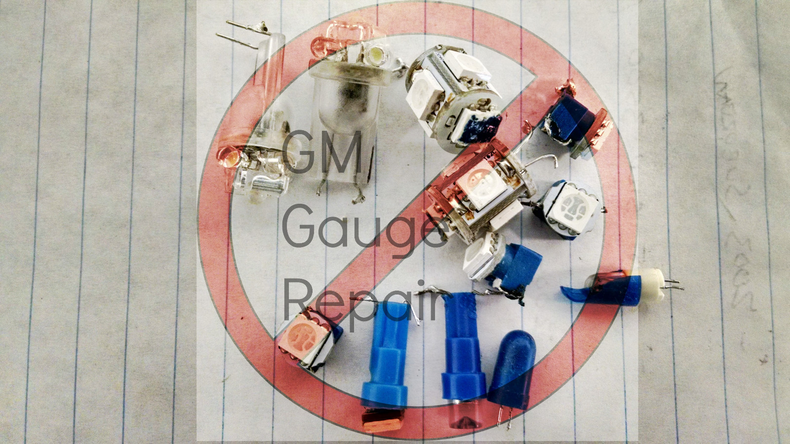 Speedo Gauge Bulbs to White LED Upgrade Package DIY for GM Trucks and SUVs 03-06