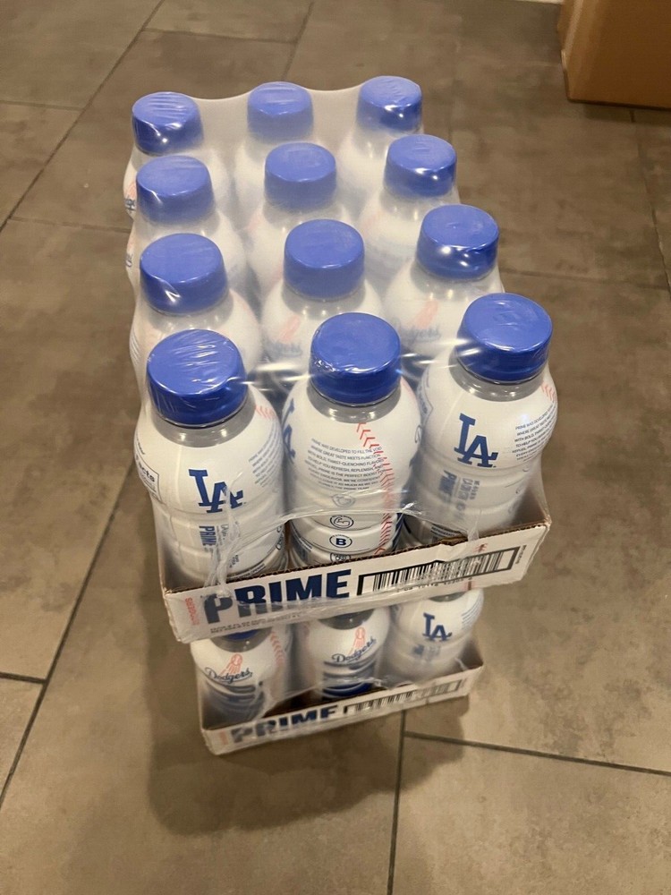 12 Bottles Dodgers Prime Hydration Drink RARE LIMITED EDITION 
