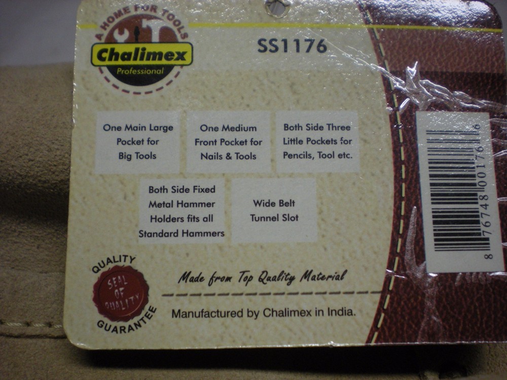 Leather Tool Pouch 8 pocket