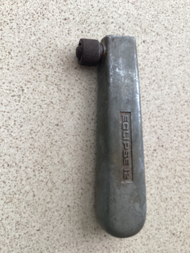 VINTAGE ECLIPSE No 12 METAL PAD SAW HANDLE ..NO BLADE
