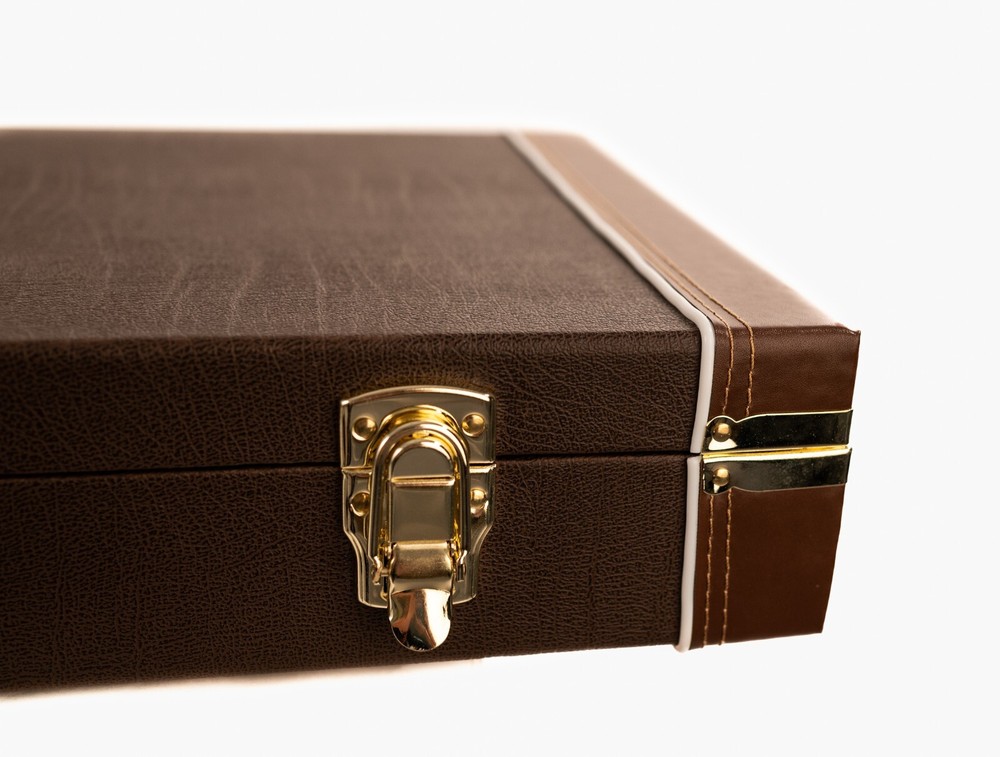 Hard-Shell Electric Bass Case (Brown)