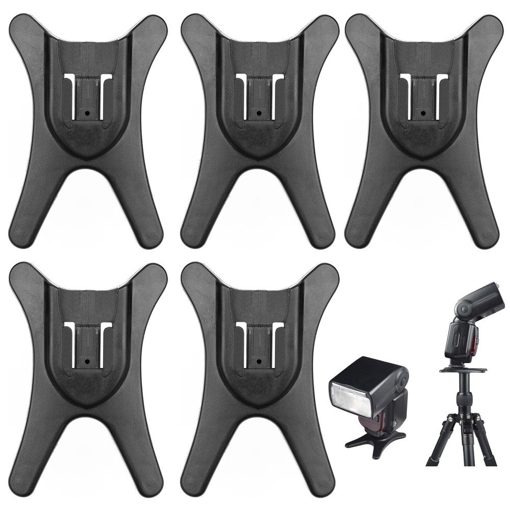 5 Pack 1/4" Tripod Thread Camera Flash Stand Speedlight Hot Shoe Mount Stand
