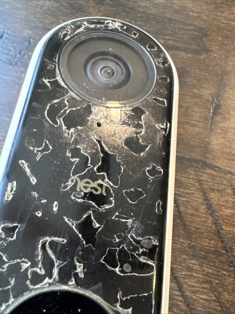 Google Nest Hello Video Doorbell A0077 w/ Riser + Angle Riser E358912