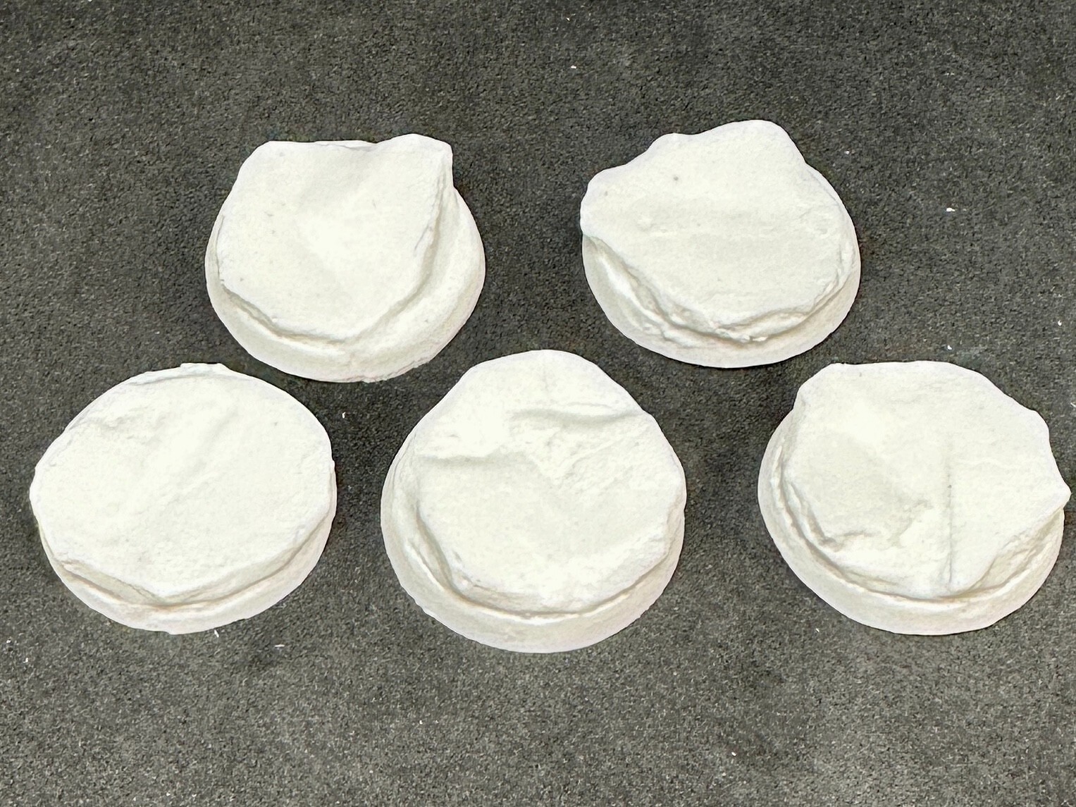 28mm (5) Resin Base Slate v2 Rock Scenic Miniature Warhammer 40k Base Set