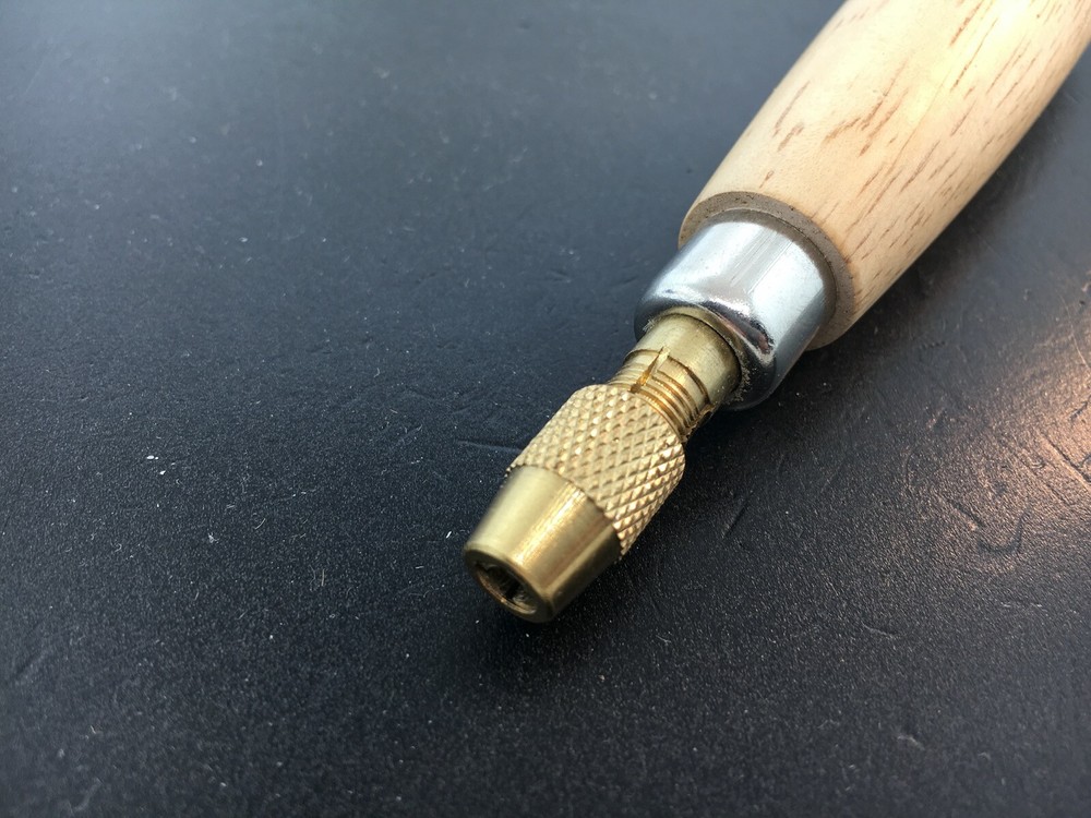 Needle File Handle with Brass Chuck