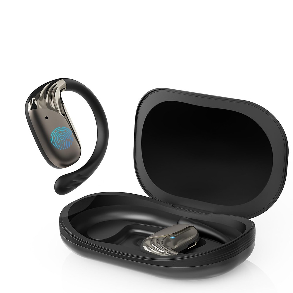 YOCEAR Open Ear Headphones Wireless Bluetooth,Ultra-Light Small, Black