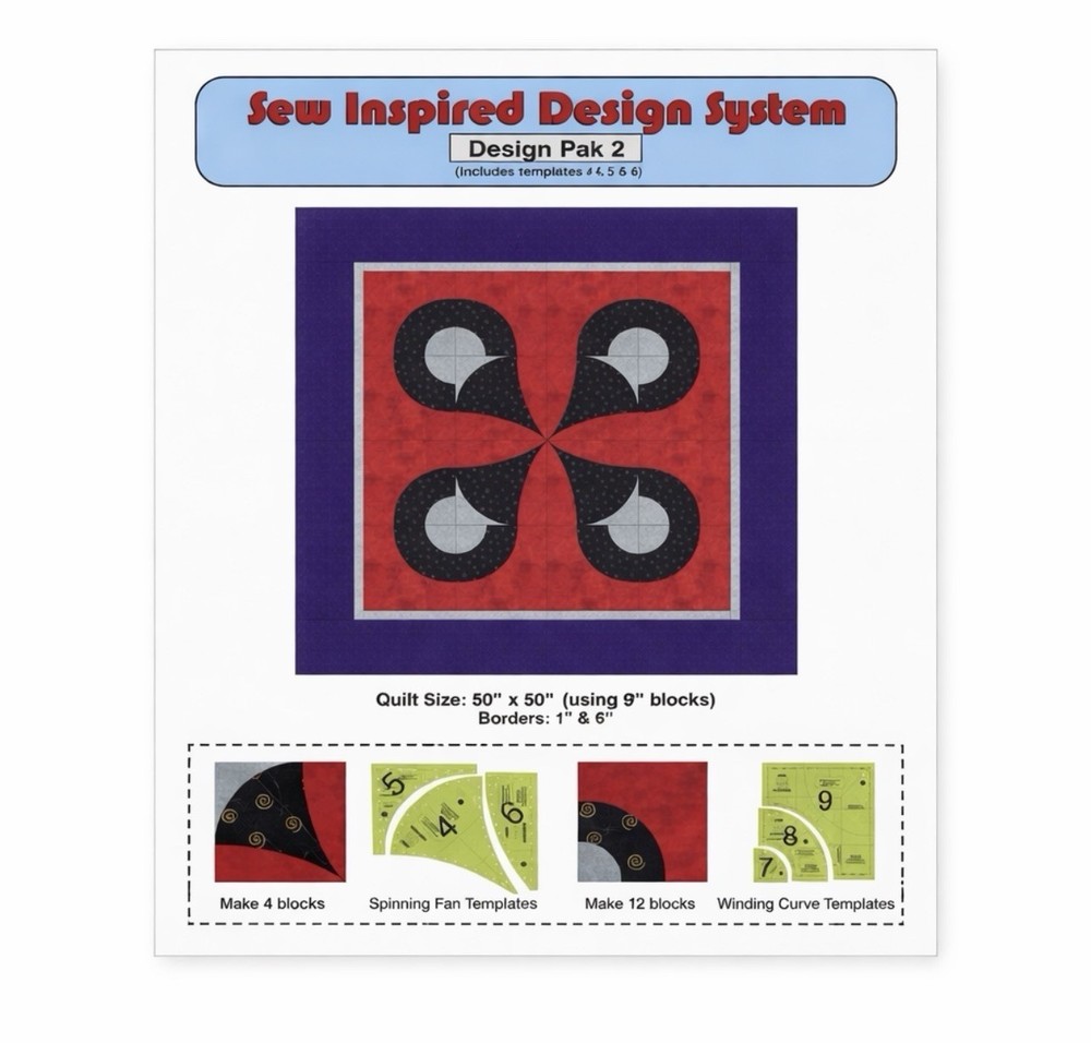 Sew Inspired by Sara Moe Design Pack 2 (Includes Templates # 4, 5, 6)