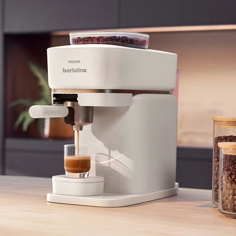 PHILIPS BARISTINA ESPRESSO MACHINE - COMPACT COFFEE MACHINE - WHITE