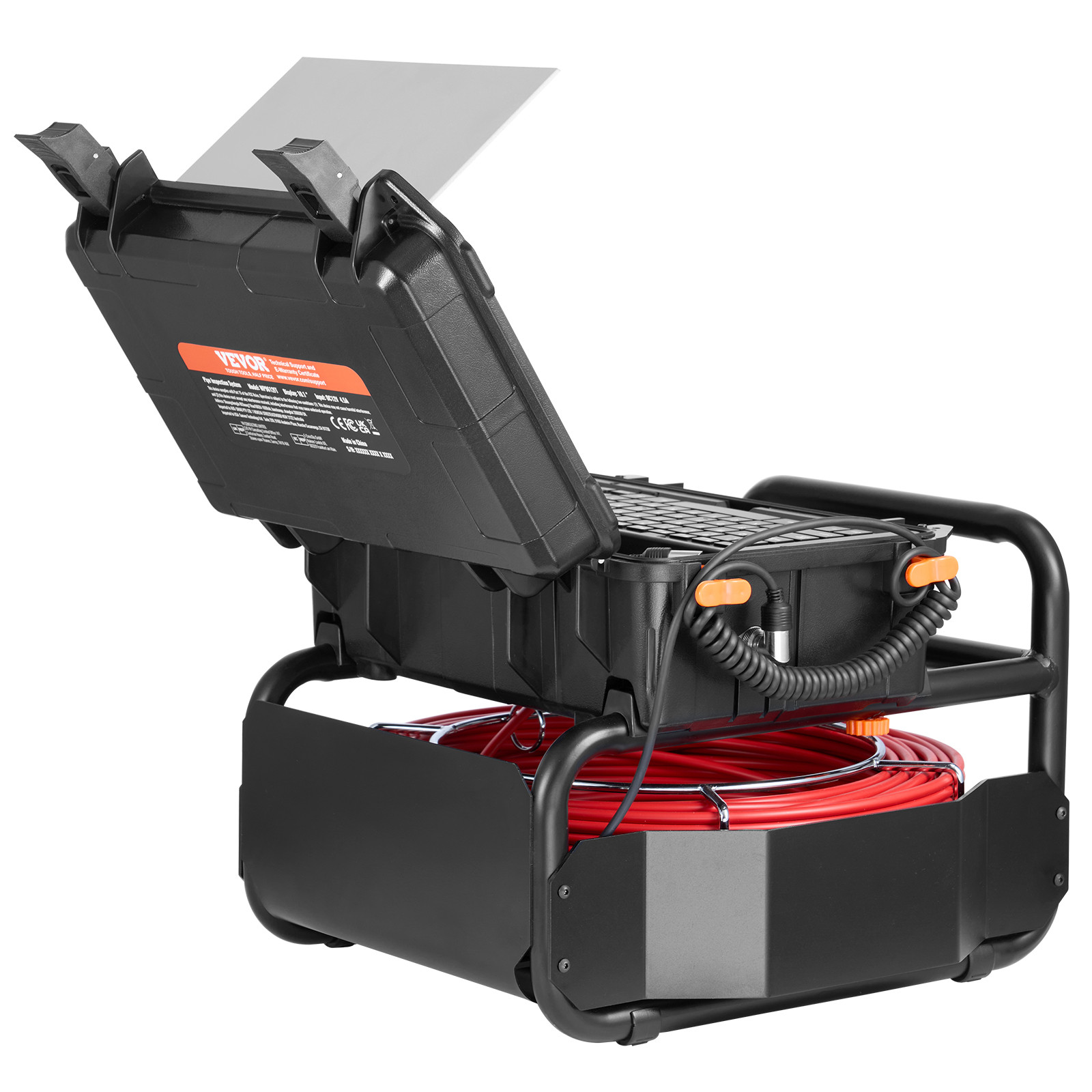 VEVOR Sewer Camera 165 ft/50m Self-Leveling Drain Camera with 10.1" Touchscreen