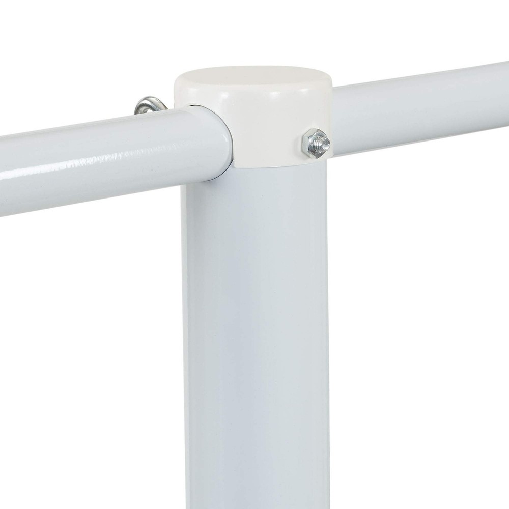 Household Essentials Mega Outdoor Clothesline Single T-Post, White