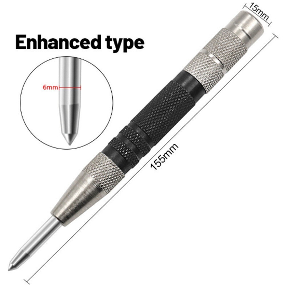 2PCS Adjustable Automatic Center Punch Tool for PRECISION Marking For Wood And