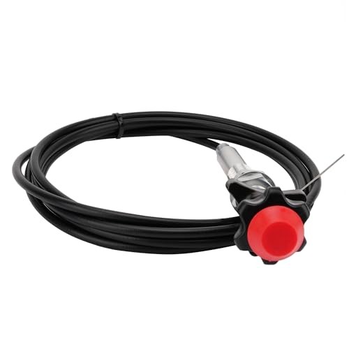 55204 Control Cables,Adjustable Throttle Cables with 2 in. Black Knob, 10 Ft.