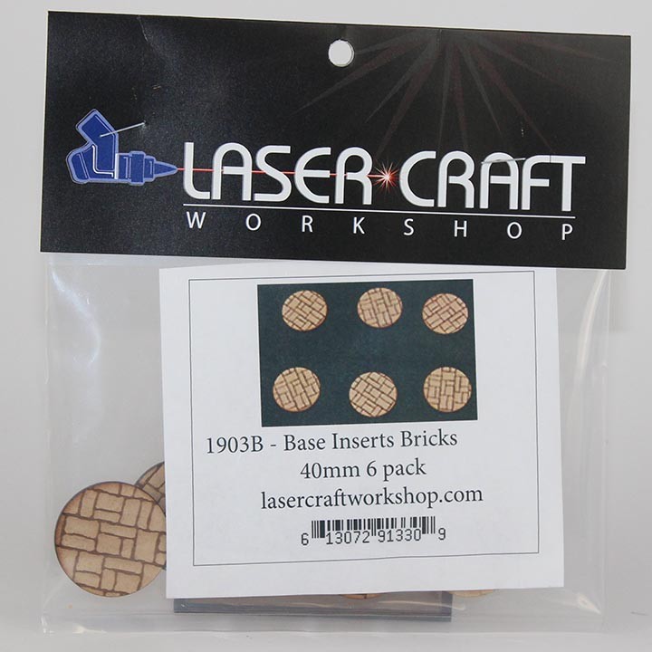 BRICKS 40MM BASE INSERTS (6 PACK)