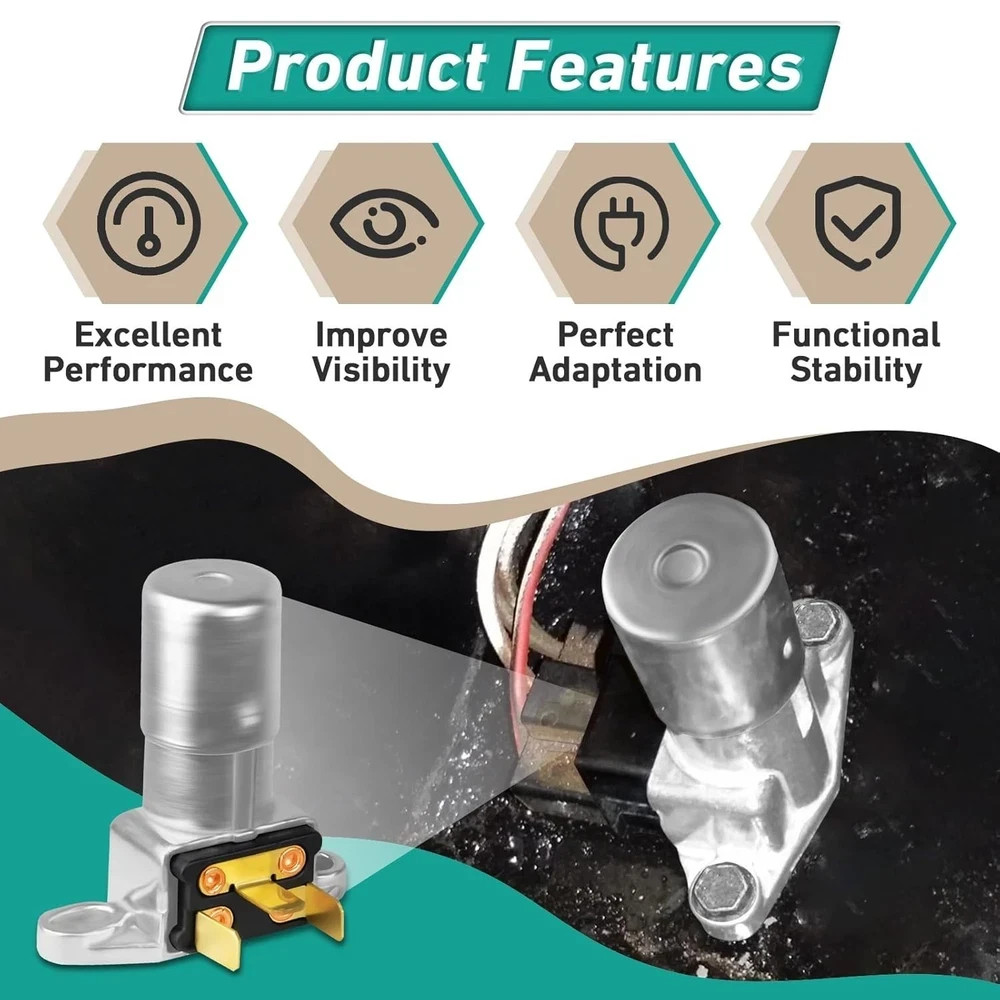 2Pcs Headlight Dimmer Switch - Floor Mounted Dimmer Switch with 3 Terminal R