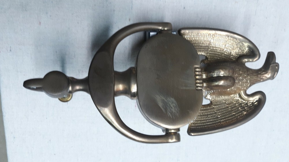 Baldwin Brass Door Knocker Solid Brass 8" Golden Eagle Design Forged W/Hardware