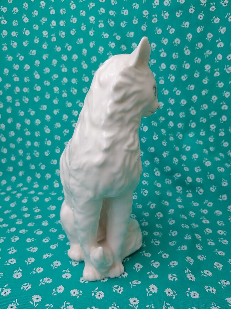 Vintage Hand Painted Porcelain Cat
