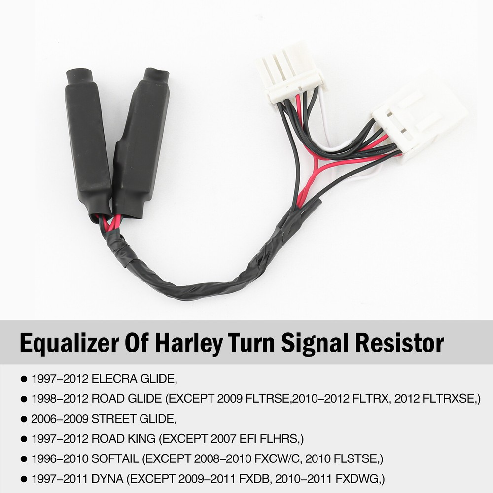 Equalizer LED Load Blinker Turn Signal Lights Resistor Plug Flasher For Harley
