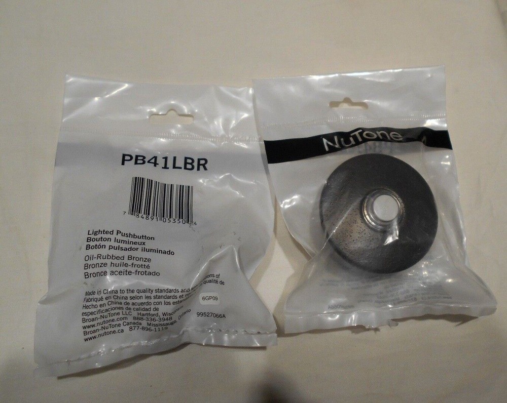 NUTONE PB41LBR , Pushbutton Oil Rubbed Bronze Doorbell Button 2-1/2"