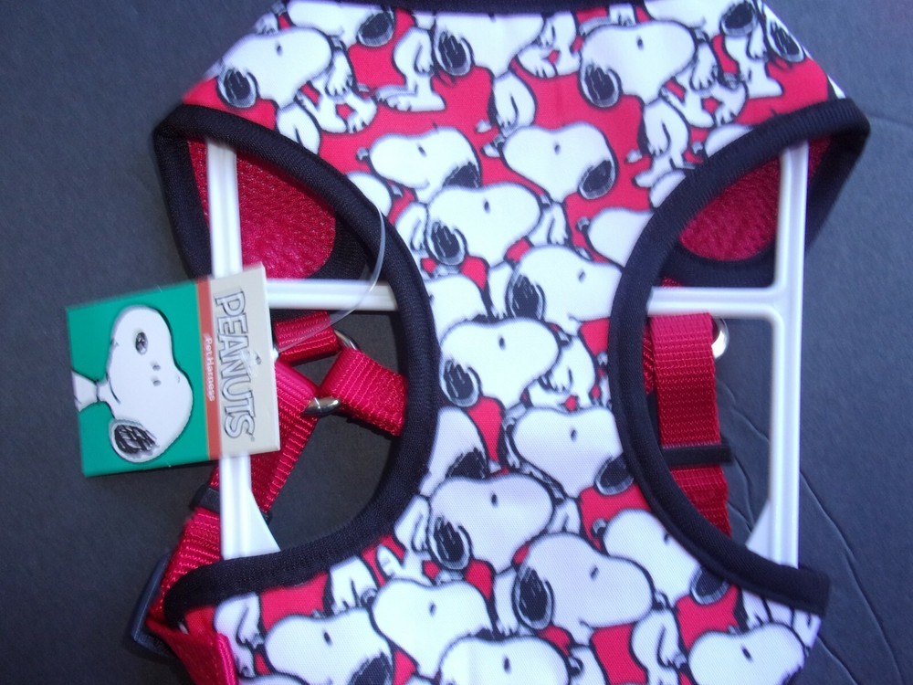 Peanuts SNOOPY Step-In HARNESS Dog New Small Medium s m Offically Licensed