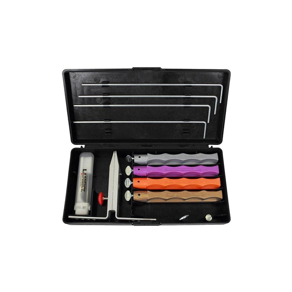 Lansky 4-Stone Deluxe Diamond System | Precision Knife Sharpening Kit Fast Ship