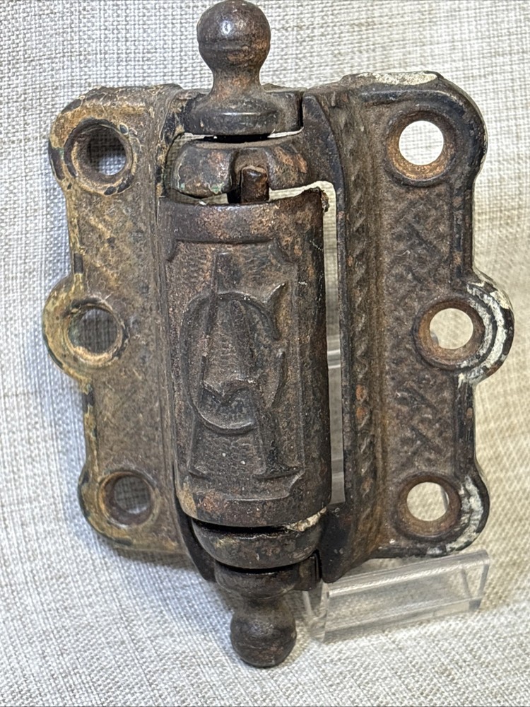Antique Victorian Iron Spring Hinge