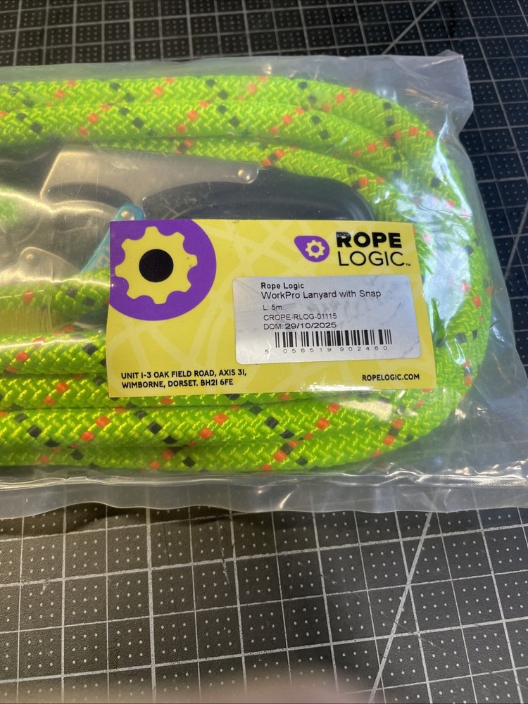 Rope Logic WorkPro Lanyard with Snap 5m