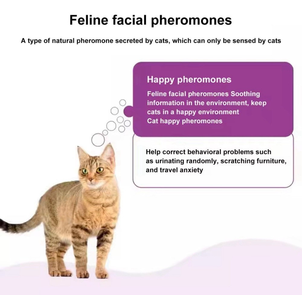 Lot Of Cat Calming Pheromone Diffuser Kit Plug-In (1 Diffuser, 2 Refills)